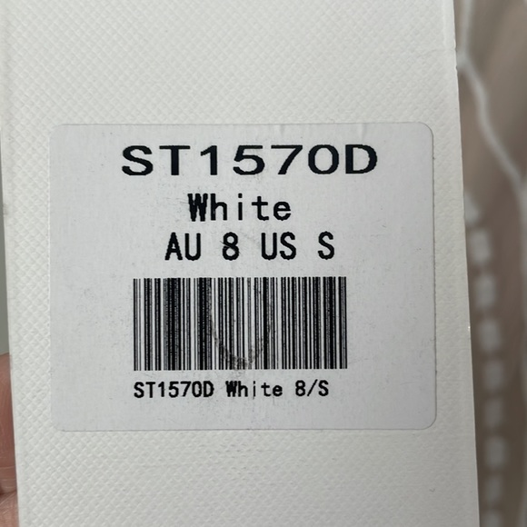 Saints + Secrets White and nude lace off the shoulder ruffle dress. - Picture 6 of 6